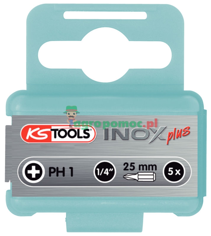 KS Tools 1/4" INOXplus® Bit für Kreuzschlitz-Schrauben PH, 25mm, PH3, 5er Pack | zdjęcie nr 1