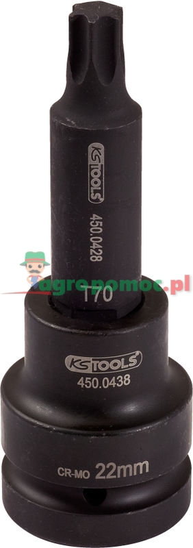KS Tools 3/4" Kraft-Bit-Stecknuss für TX-Schrauben, lang, T60 | zdjęcie nr 1