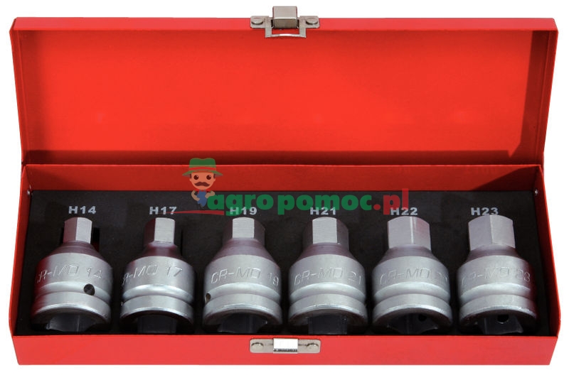 KS Tools 3/4" Kraft-Bit-Stecknuss-Satz, 6-tlg., 14-24mm | zdjęcie nr 1