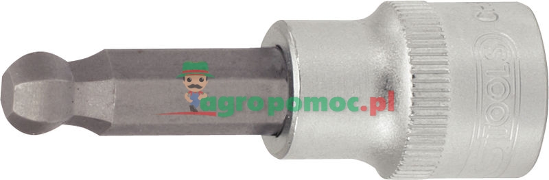 KS Tools 3/8" Bit-Stecknuss für Innensechskant-Schrauben mit Kugelkopf, 8mm | zdjęcie nr 1