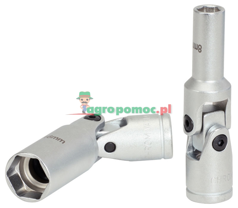 KS Tools 3/8" Glühkerzen-Gelenknüsse, kurz, L=75mm, 16mm | zdjęcie nr 1