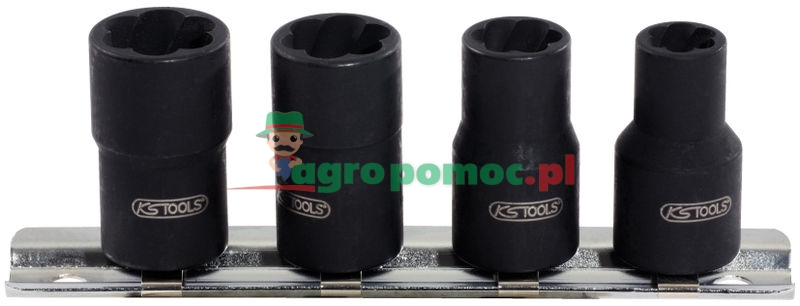 KS Tools 3/8" Spiral-Profil-Stecknuss-Satz, 4-tlg., 8-13mm | zdjęcie nr 1