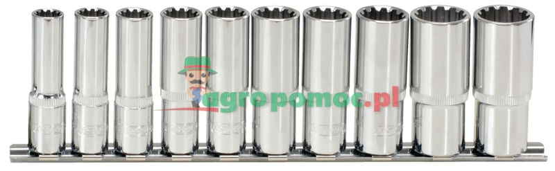 KS Tools 3/8" TRIPLEplus® Stecknuss-Satz, lang, 10-tlg., 8-17mm | zdjęcie nr 1