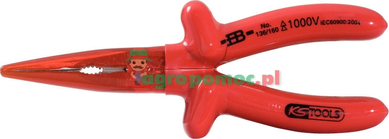 KS Tools CLASSIC 1000V Flachrundzange, 160mm | zdjęcie nr 1