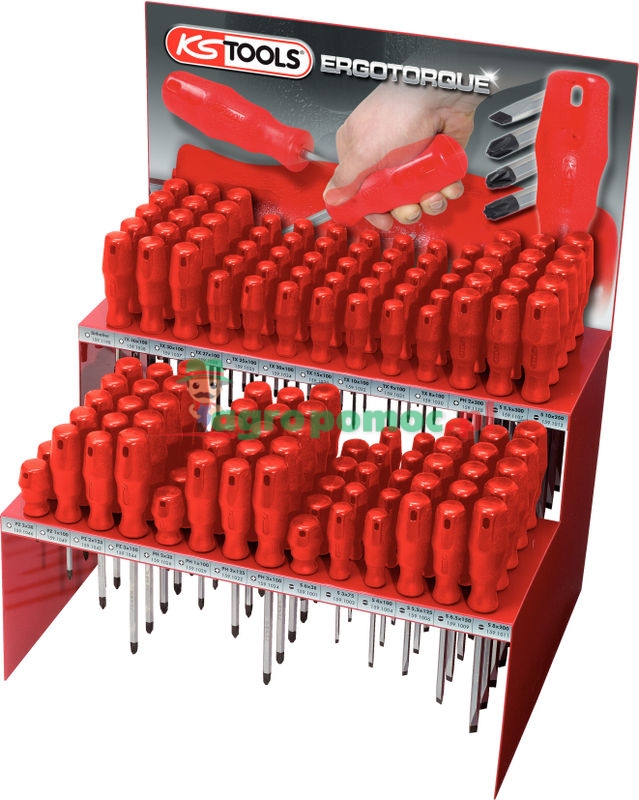 KS Tools ERGOTORQUE®basic Schraubendreher-Display, 136-tlg. | zdjęcie nr 1