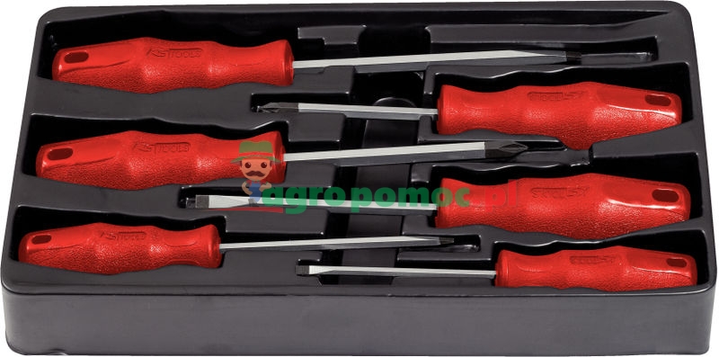 KS Tools ERGOTORQUE®basic Schraubendreher-Satz, 6-tlg., PZ+Schlitz | zdjęcie nr 1