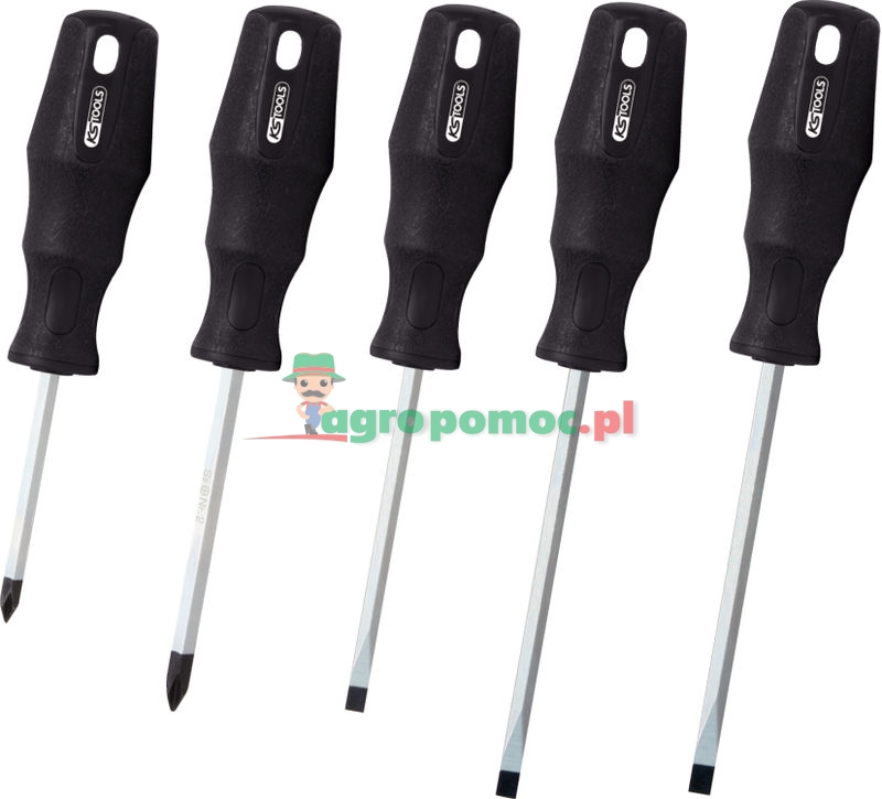 KS Tools ERGOTORQUE® Schraubendreher-Satz, 6-tlg., PH+Schlitz | zdjęcie nr 1