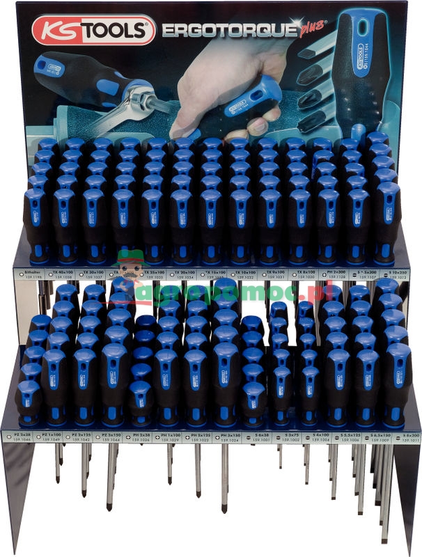 KS Tools ERGOTORQUEplus® Schraubendreher-Display, 136-tlg. | zdjęcie nr 1