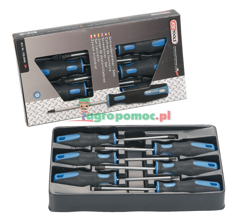 KS Tools ERGOTORQUEplus® Schraubendreher-Satz, 6-tlg., TX mit Bohrung | zdjęcie nr 1