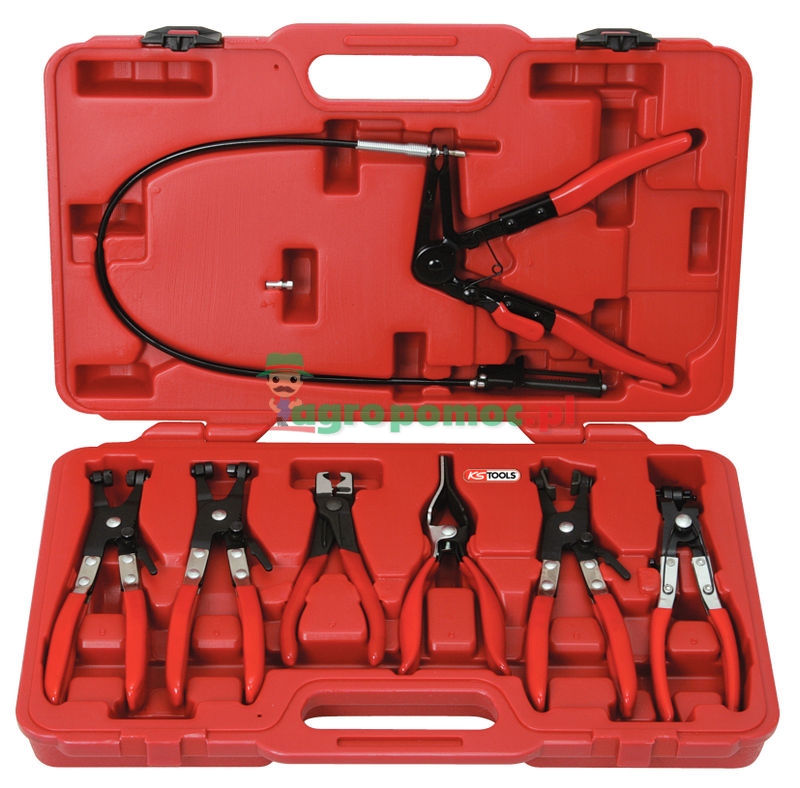 KS Tools KFZ Schlauchschellenzangen-Satz, 7-tlg. | zdjęcie nr 1