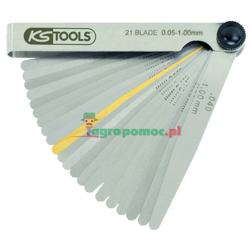 KS Tools Szczelinomierz, 21 płyt, 05-1mm | zdjęcie nr 1