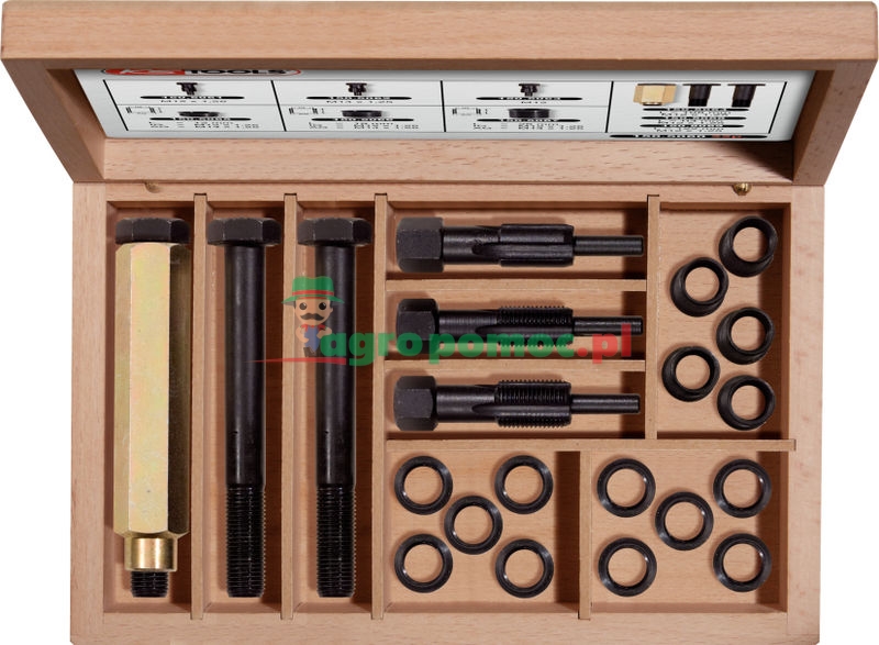 KS Tools THREADfix Reparatur-Satz M12 x 1,25 für Glüh- und Zündkerzen, 21-tlg. | zdjęcie nr 1