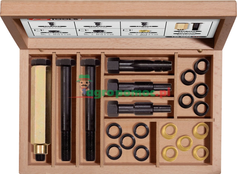 KS Tools THREADfix Reparatur-Satz M14 x 1,25 für Zündkerzen, 20-tlg. | zdjęcie nr 1