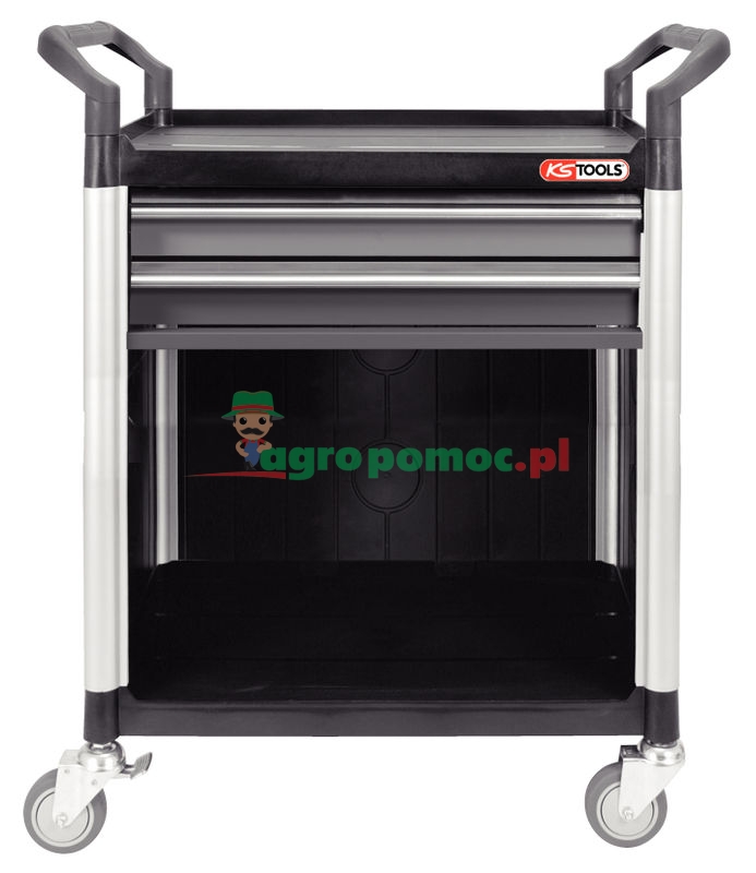 KS Tools Werkstatt-Servicewagen mit 2 Schubladen und Verkleidung, H1010xB860xT480mm | zdjęcie nr 1