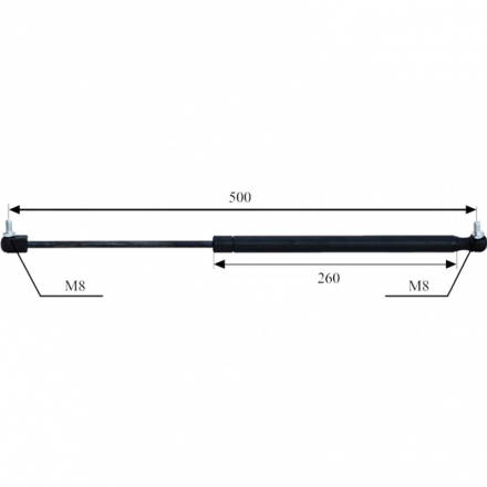 Sprężyna gazowa drzwi 2xM8 | 3027 294 M1    64.013.210