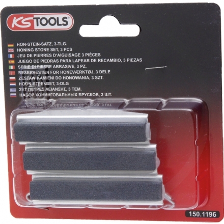 KS Tools Zestaw kamieni do honowania3szt. Dł. 76mm do 150.1195