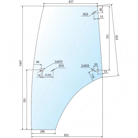 Szyba drzwi | VA431589, VA206265