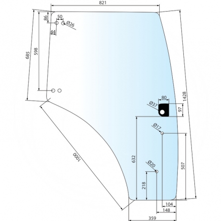 Szyba drzwi | 84224132