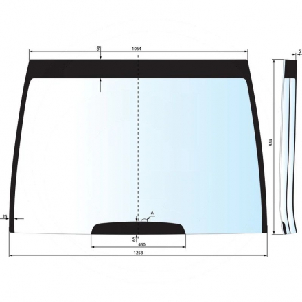 Szyba przednia Case IH | 248715A1