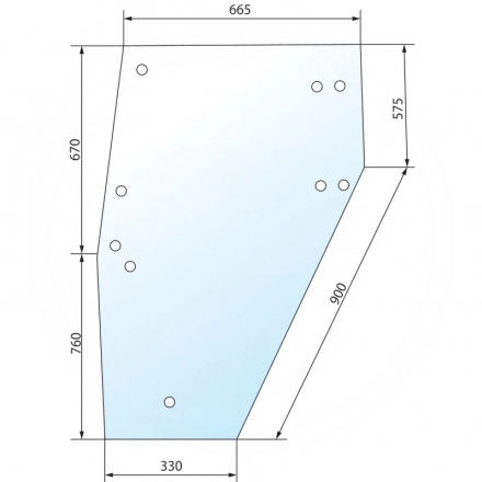 Szyba drzwi | 04358527