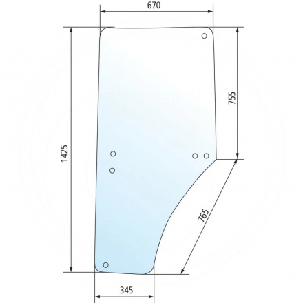 Szyba drzwi lewa | L213354, L169102