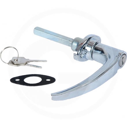 AGTECH Klamka z kluczykiem chromowana