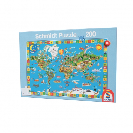 Puzzle, Twoja kolorowa ziemia, Schmidt 200 elementów