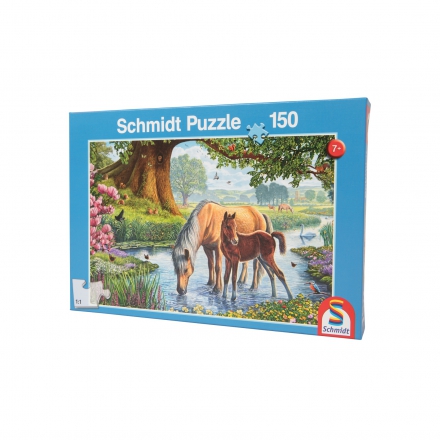 Puzzle, konie nad strumieniem, Schmidt 150 elementów