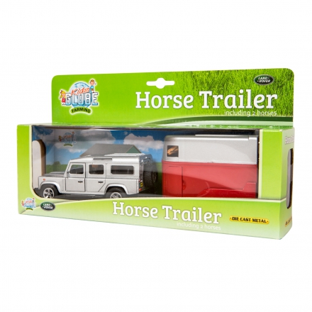 Land Rover Defender z przyczepą dla koni, Kids Globe