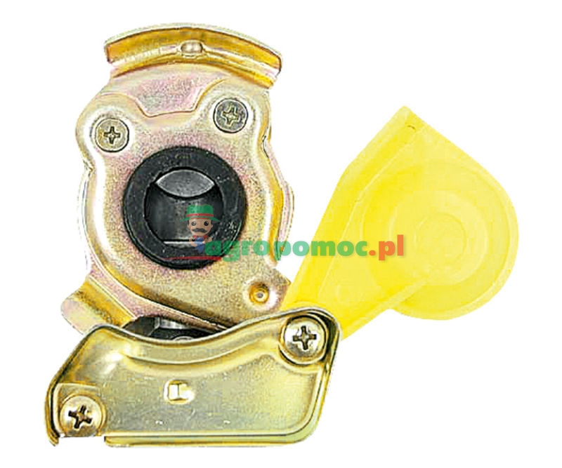 AGTECH Złączka pneumatyczna  M22x1,5; dwudrożna żółta-"hamulec" | 452 200 012 0