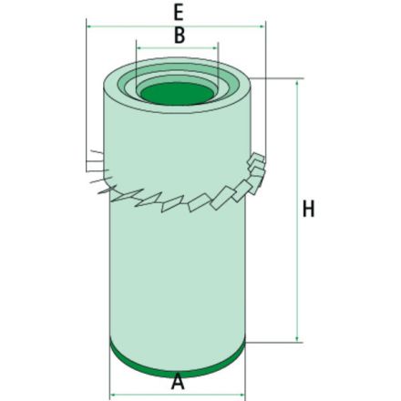 Filtr powietrza | 1700425
