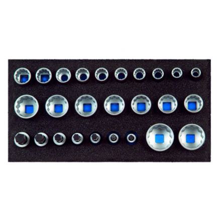 GEDORE Nasadki do kluczy nasadowych - zestaw 1/2" | 1500 CT1-D 19