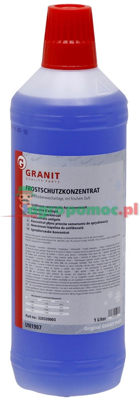 Koncentrat płynu przeciw zamarzaniu do spryskiwaczy