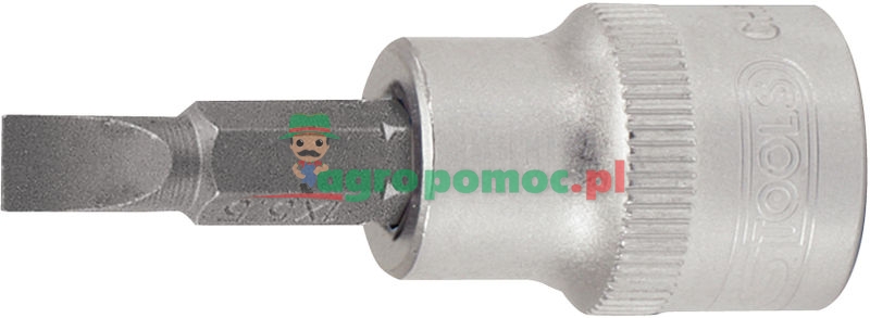 KS Tools 1/2" Bitstecknuss für Schlitz-Schrauben, 6,5mm