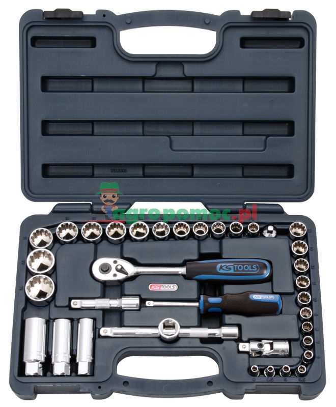 KS Tools 1/4"+3/8"TRIPLEplus® Steckschlüssel-Satz, 36-tlg.