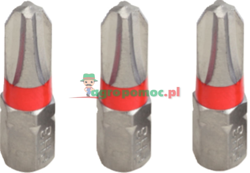 KS Tools 1/4" CHROMEplus® Bit für Kreuzschlitz-Schrauben PH, 25mm, PH1, 3er Pack