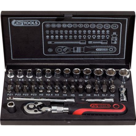 KS Tools 1/4" CLASSIC Steckschlüssel-Satz, 45-tlg.
