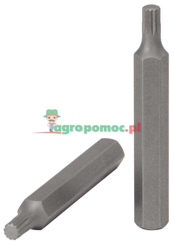 KS Tools 10mm CLASSIC Bit für Vielzahn-Schrauben, L=75mm, M8