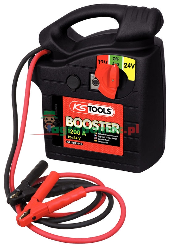 KS Tools 12 V + 24 V Batterie-Booster-mobiles Starthilfegerät 700A