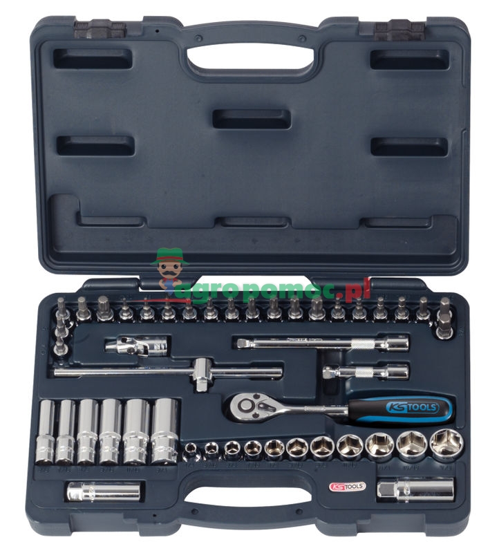 KS Tools 3/8" CHROMEplus® Steckschlüssel-Satz, 46-tlg.