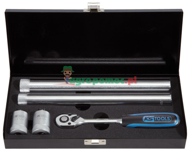 KS Tools 3/8" Drehmoment-Zündkerzen-Einschraubwerkzeug-Satz, 5-tlg.