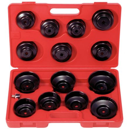 KS Tools 3/8" Ölfilterschlüssel-Satz, 15-tlg.