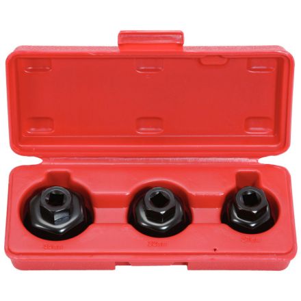 KS Tools 3/8'' Ölfilterschlüssel-Satz, 3-tlg.,