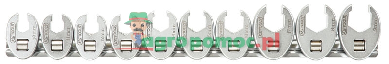 KS Tools 3/8" Sechskant-Einsteck-Maulschlüssel-Satz, 10-tlg., 10-19mm