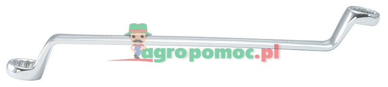 KS Tools CHROMEplus® Doppel-Ringschlüssel, gekröpft, 18x19mm