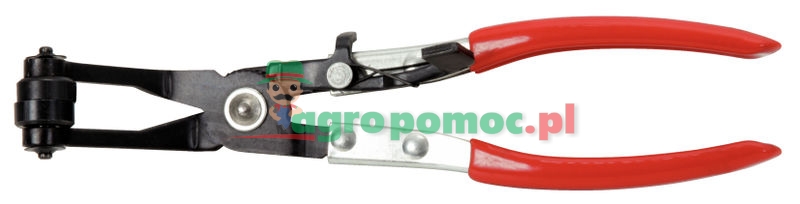 KS Tools Click-Schlauchschellenzange, abgewinkelt, 220mm