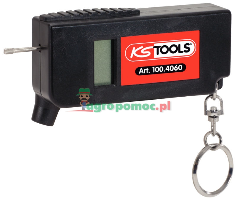 KS Tools Digitaler Reifendruck- und Profiltiefenmesser, 0,15-9,5bar