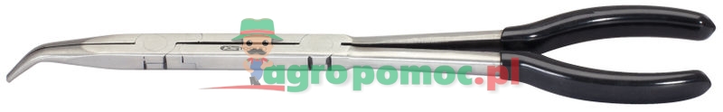 KS Tools Doppelgelenk-Flachrundzange, 45° gebogen und extra lang, 335mm