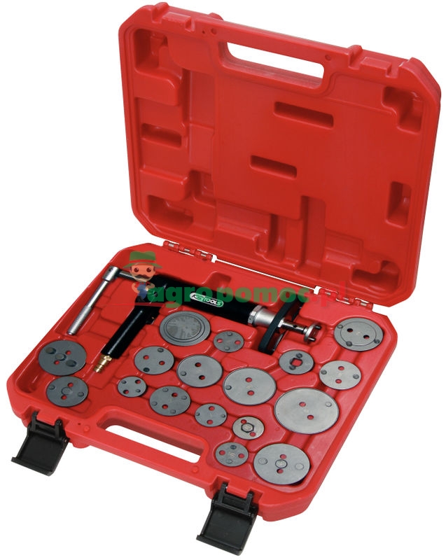 KS Tools Druckluftspindel-Bremskolbenwerkzeug-Satz, 18-tlg.