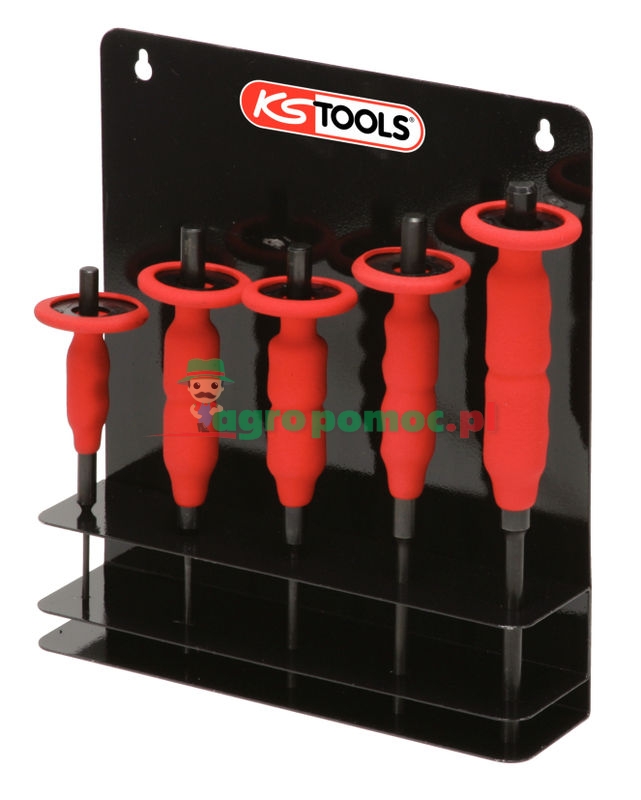 KS Tools Durchtreibersatz mit Handschutzgriff, 5-tlg.